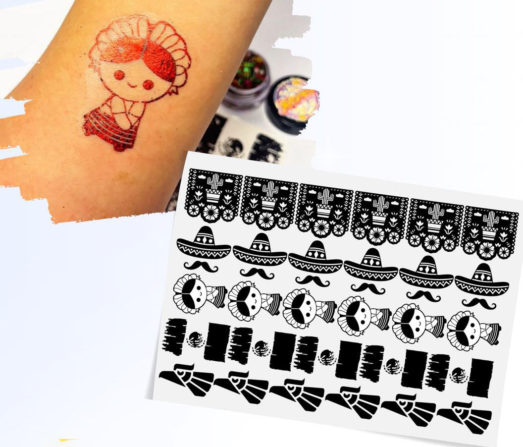 HOJA TATTOO GLITTER